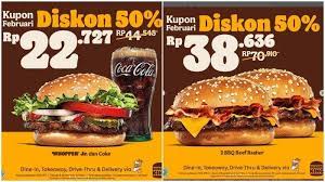 Burger King Tebar Promo: Beli 2 Cheeseburger Plus 2 Coca-Cola